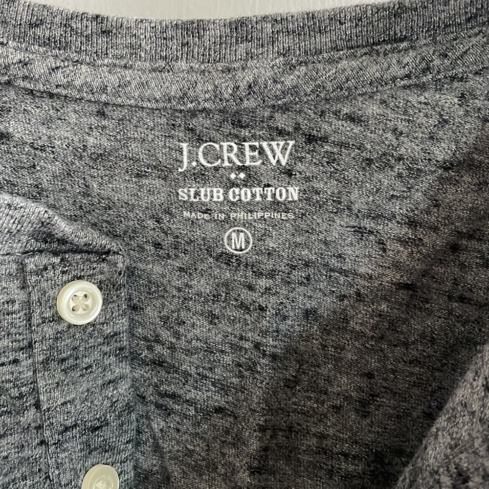 Jcrew Henley gray shirt - Picture 2 of 2